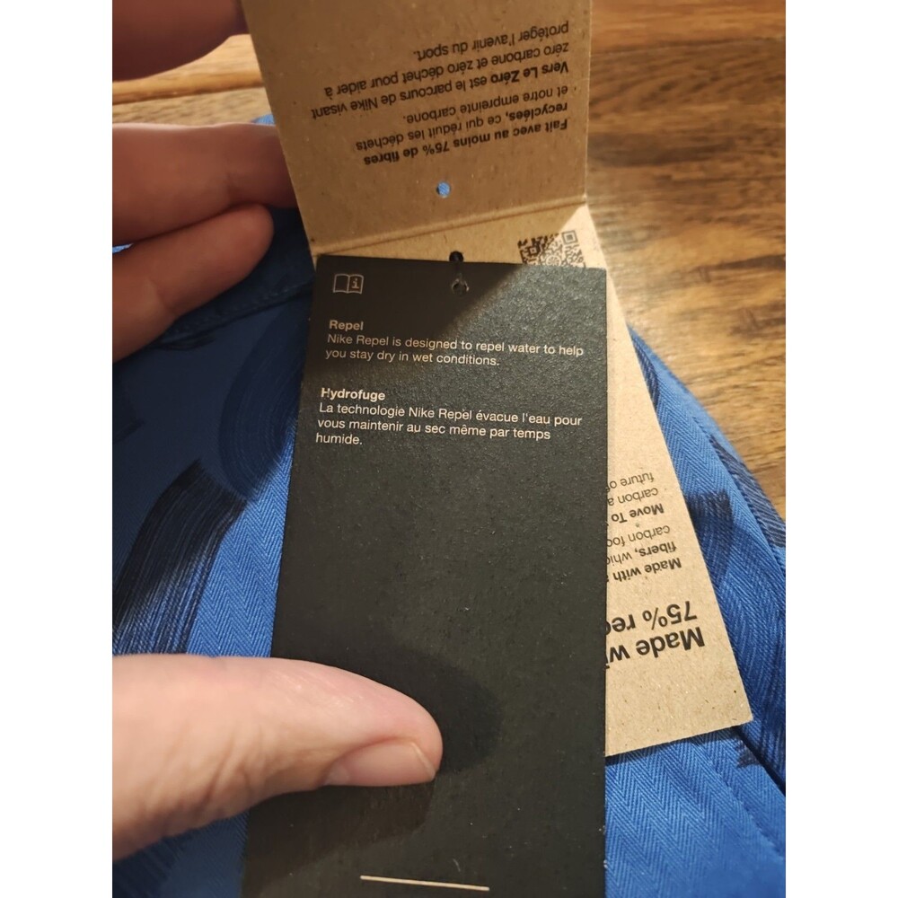 NWT Nike Move To Zero Shorts Men's 42x9 Geometric Blue Golf Chino Performance - Picture 4 of 9